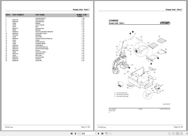 Crown Forklift SC4200 Parts Manual 2