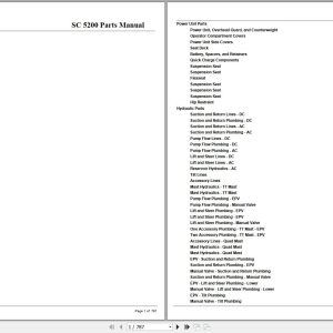Crown Forklift SC5200 Parts Manual 1
