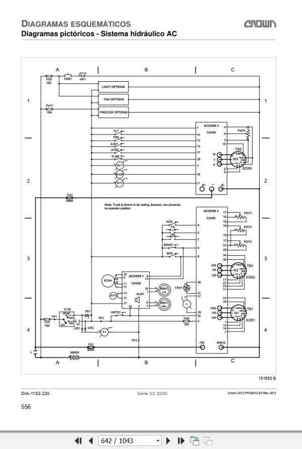 Crown Forklift SC5200 Series Service and Parts Manual ES 4