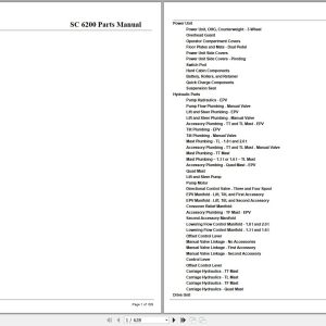 Crown Forklift SC6200 Parts Manual 1