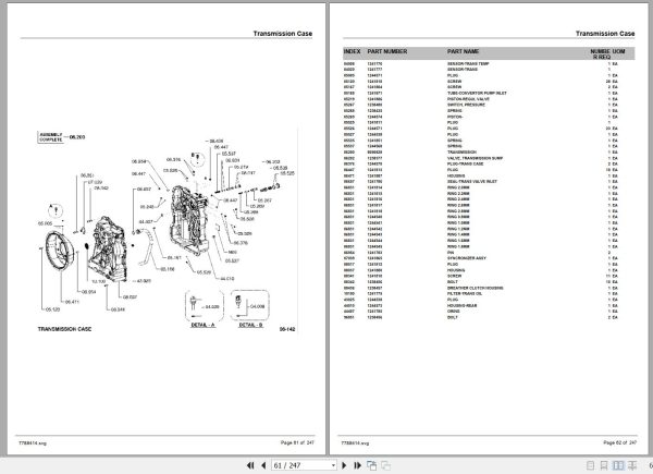 Crown Forklift V1318 Diesel Pneumatic Lot 9876 Hamech Parts Manual 2