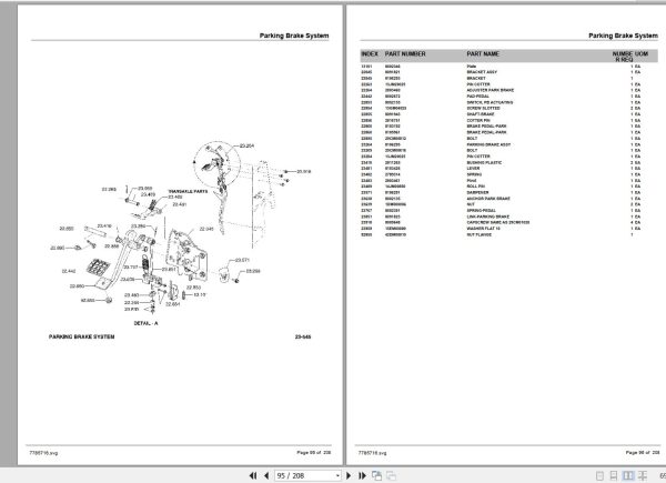 Crown Forklift V34 LPG Pneumatic Lot 9870 Hamech Parts Manual 2