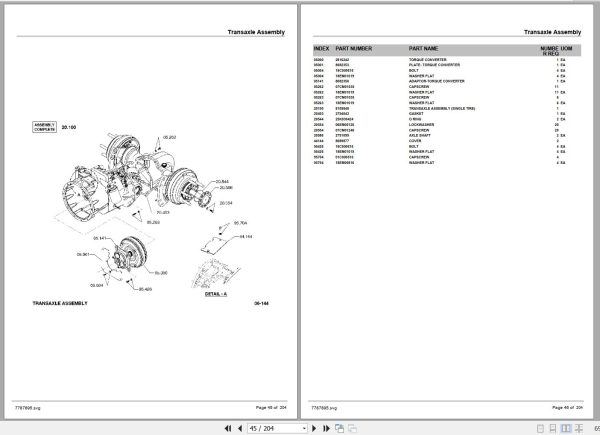 Crown Forklift V47 LPG Cushion Lot 9866 Hamech Parts Manual 2