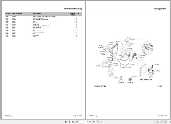 Crown Forklift V47 LPG Cushion Lot 9948 Hamech Parts Manual 2