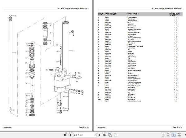 Crown Hand Pallet Jack PTH50 Parts Manual 2