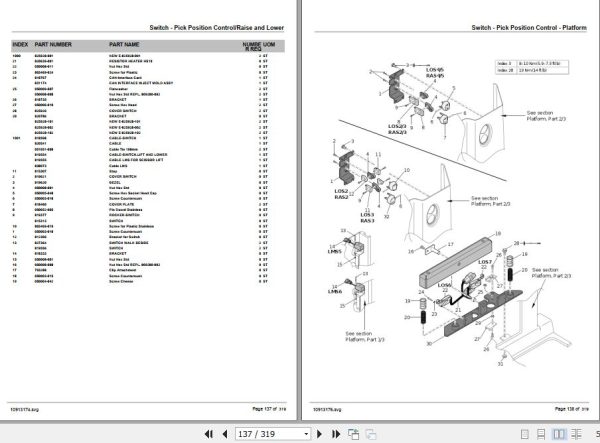 Crown Order Picker GPC3000 5A416980 5A999999 Parts Manual 2