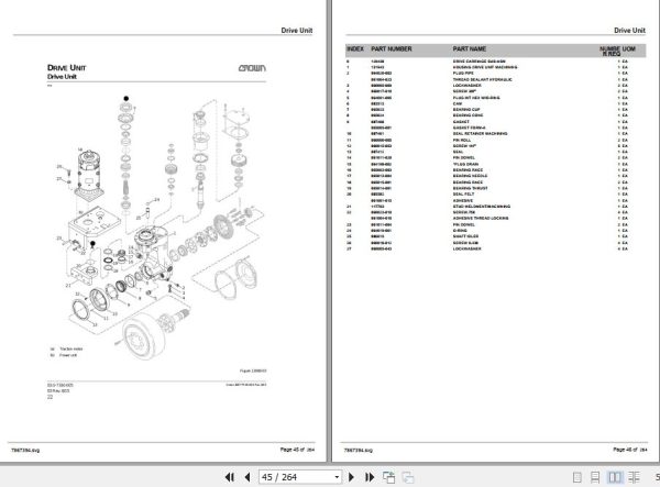 Crown Order Picker SP3200 Parts Manual 2