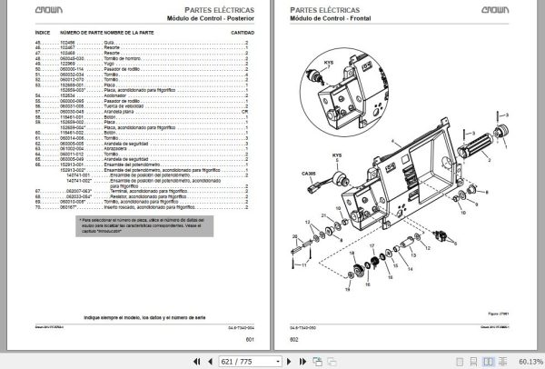 Crown Order Picker SP4000 Series Service and Parts Manual ES 2