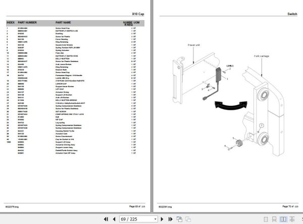 Crown Pallet Stacker WF3200 Parts Manual 2