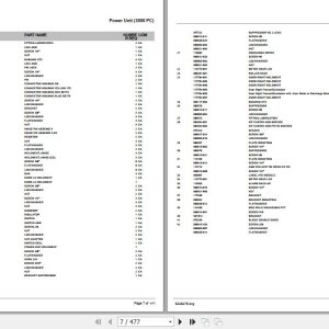 Crown Pallet Truck PC3000 Parts Manual 1