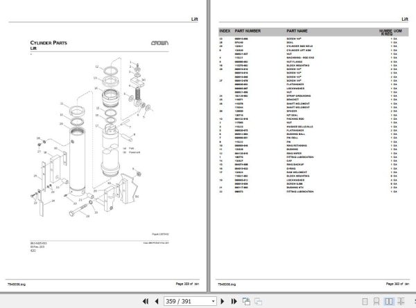 Crown Pallet Truck PC4500 Parts Manual 2