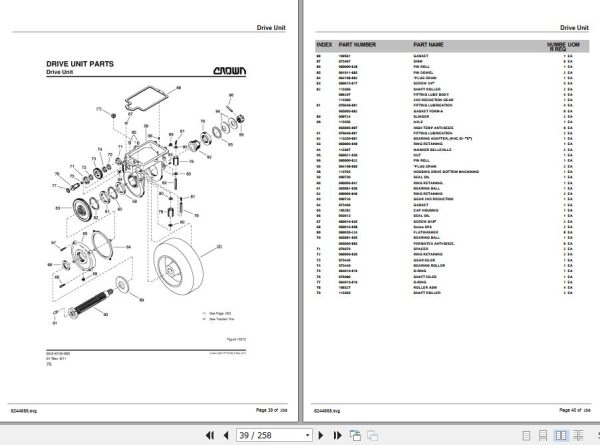 Crown Pallet Truck PR4500 Parts Manual 2