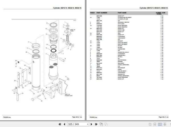 Crown Pallet Truck PW3000 PW3500 Parts Manual 2