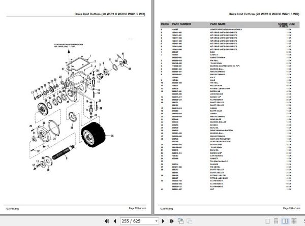 Crown Reach Stacker 20WR 30WR Parts Manual 2