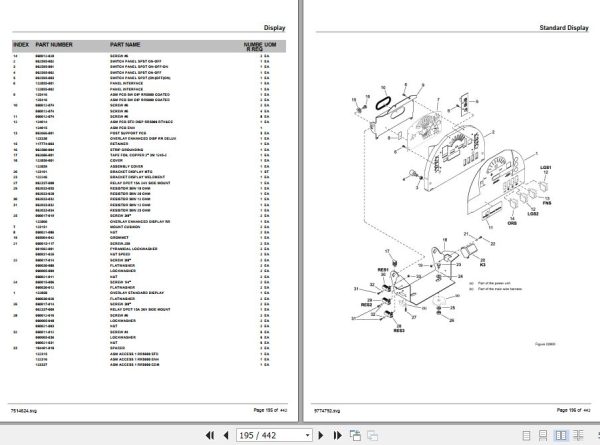 Crown Reach Truck RR5200 RD5200 Parts Manual 2