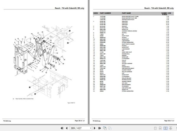 Crown Reach Truck RR5200S RD5200S AC Parts Manual 2