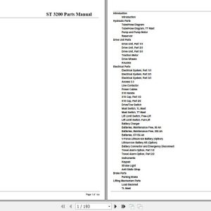 Crown Stacker Truck ST3200 Parts Manual 1