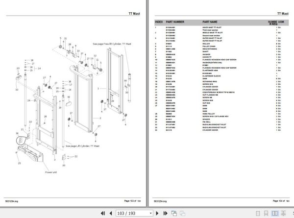 Crown Stacker Truck ST3200 Parts Manual 2