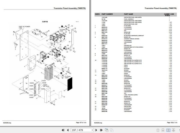 Crown Tow Tractor 200TWR 200TR Parts Manual 2
