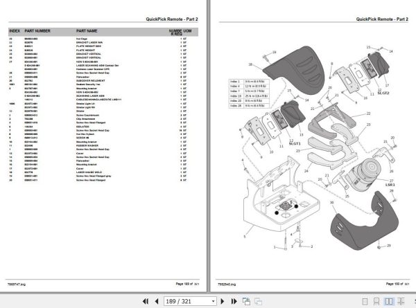Crown Tow Tractor TC3000 QPR Parts Manual 2