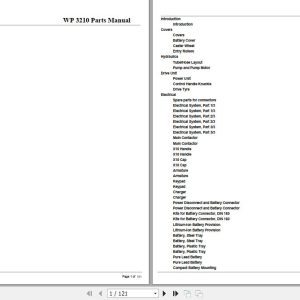 Crown Walkie Pallet WP3210 Parts Manual 1
