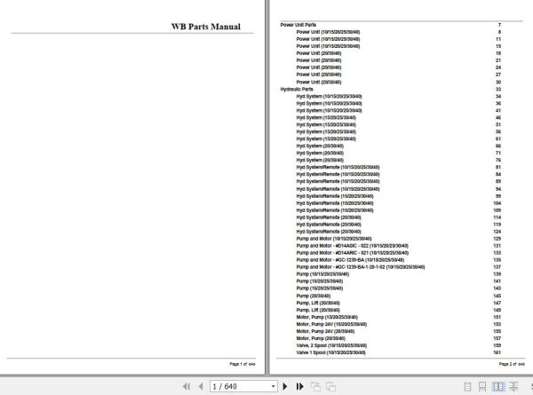 Crown Walkie Stacker WB Parts Manual 1