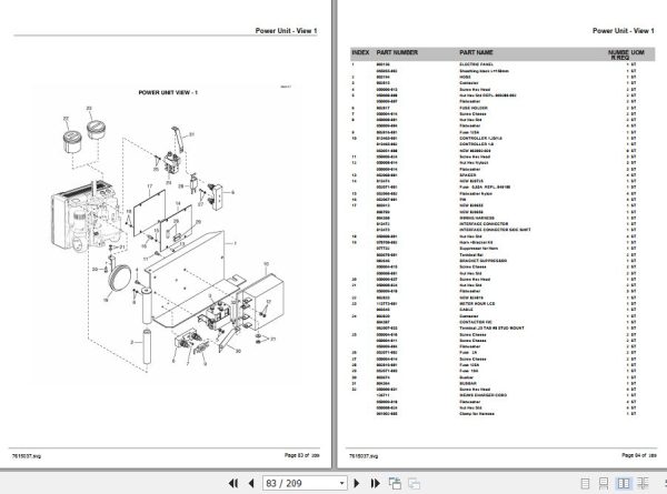 Crown Walkie Stacker WE2300 WS2300 Parts Manual 2