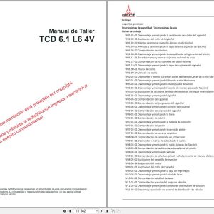 Deutz Engine TCD 6.1 L6 4V for Fendt 700 Vario S4 Workshop Manual 1