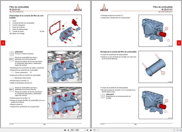 Deutz Engine TCD 6.1 L6 4V for Fendt 700 Vario S4 Workshop Manual 2