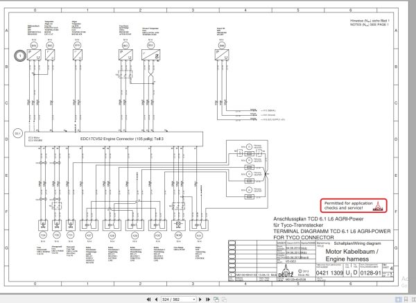 Deutz Engine TCD 6.1 L6 4V for Fendt 700 Vario S4 Workshop Manual 3