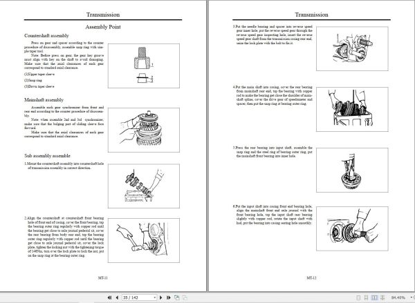 Dongfeng Captain Road Sweeper Truck DFA1063 2006 2009 Service Manual 2