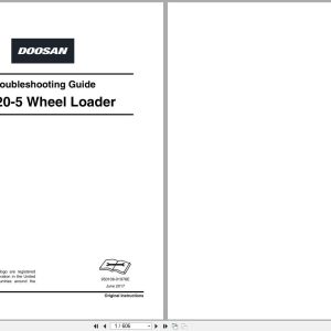 Doosan Wheel Loader DL420 5 Troubleshooting Manual 950106 01976E 1