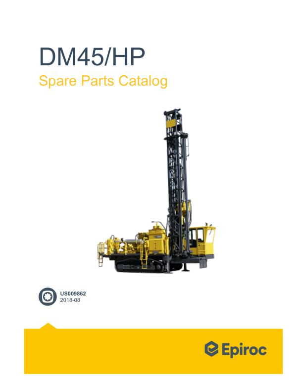 Epiroc Drill Master DM45 HP Spare Parts Catalog 1