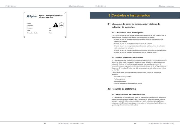 Epiroc Drill Pit Viper PV 351D RCS 4.19 Operation Manual ES 2