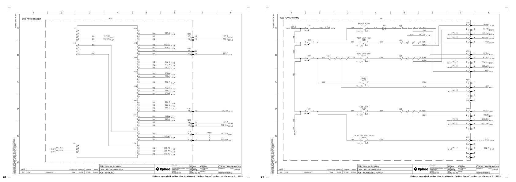 Epiroc Scooptram ST14 Diagrams and Drawings 8997720400 2