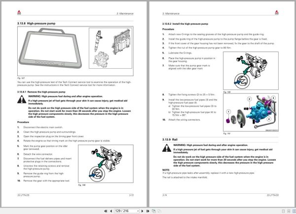 Fendt Tractor 200 Vario S Gen3 VIN 286 287 288 289 298 Service Manuals and Diagrams 2