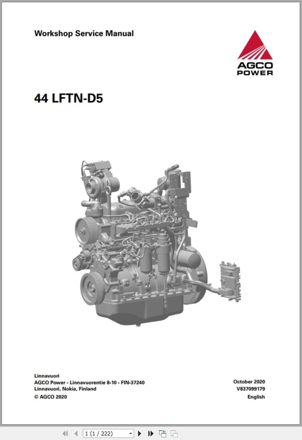 Fendt Tractor 300 Vario GEN4 VIN 351 354 Service Manuals and Diagrams 1