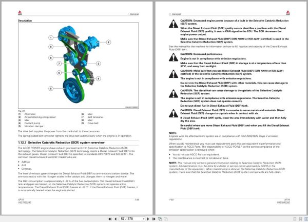 Fendt Tractor 700 Vario Gen7 VIN 706 707 708 709 710 Service Manuals and Diagrams 2