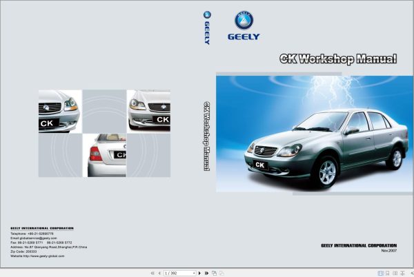 Geely CK 2007 Workshop Manual 1