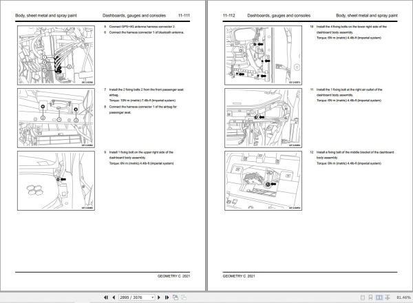 Geely Geometry C 2021 Workshop Manual 2