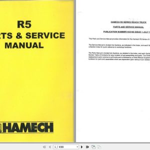 Hamech Forklift R5 Service and Parts Manual 1