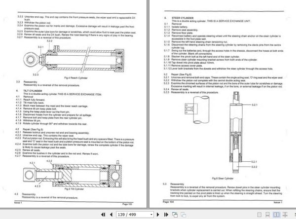 Hamech Forklift R5 Service and Parts Manual 2