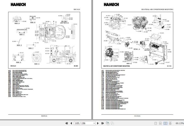 Hamech Forklift V1318LP Parts Manual 2