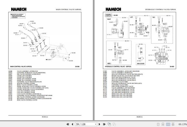 Hamech Forklift V34LP Parts Manual 2