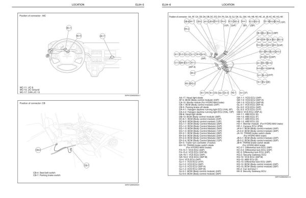 Hino Truck Conventional 600 L Series Electrical Wiring Diagram WM 60LA24USAEH JALLA 2026 3