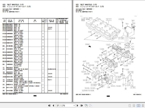 Hitachi Isuzu Engine 4HK1 XBSA02 Parts Catalog 4HK1 XBSA02 8 2