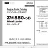 Hitachi Isuzu Engine 6WG1 XZWB02 Parts Catalog PNHF40 EG1 6 1