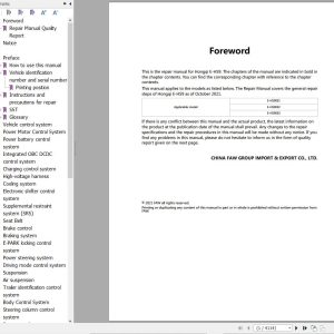 Hongqi E HS9 2020 Repair Manual 1