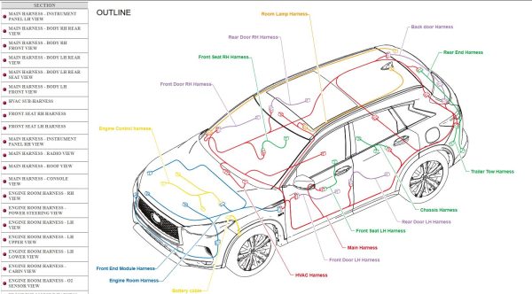 Infiniti QX50 J55 2020 April 2024 Service Manual Wiring Diagrams 2