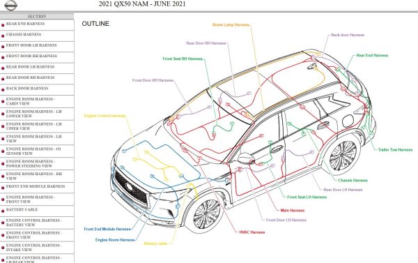 Infiniti QX50 J55 2021 April 2024 Service Manual Wiring Diagrams 2